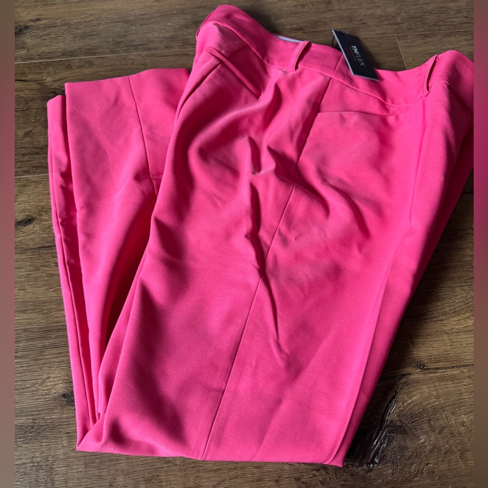 TOMMY HILFIGER-NWT Women's Pink Cropped Trousers - Picture 10 of 14